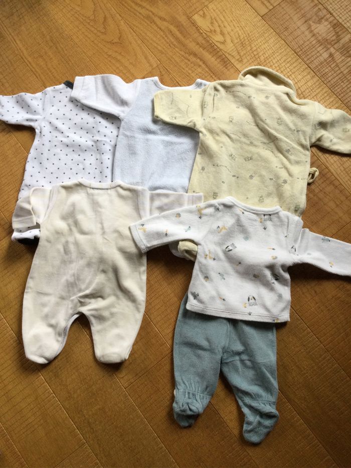 5 pyjamas garçon naissance-1 mois - photo numéro 2