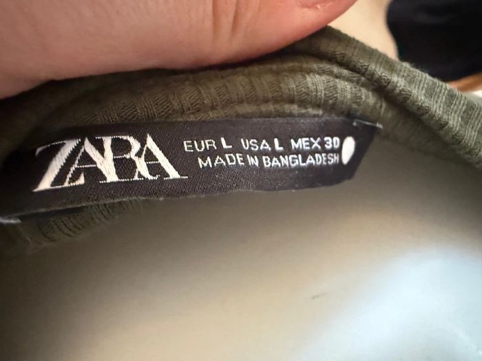 Robe longue kaki Zara - photo numéro 6