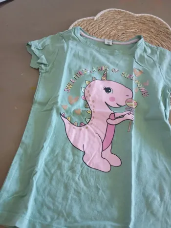 Tee shirt dinosaure 7 ans