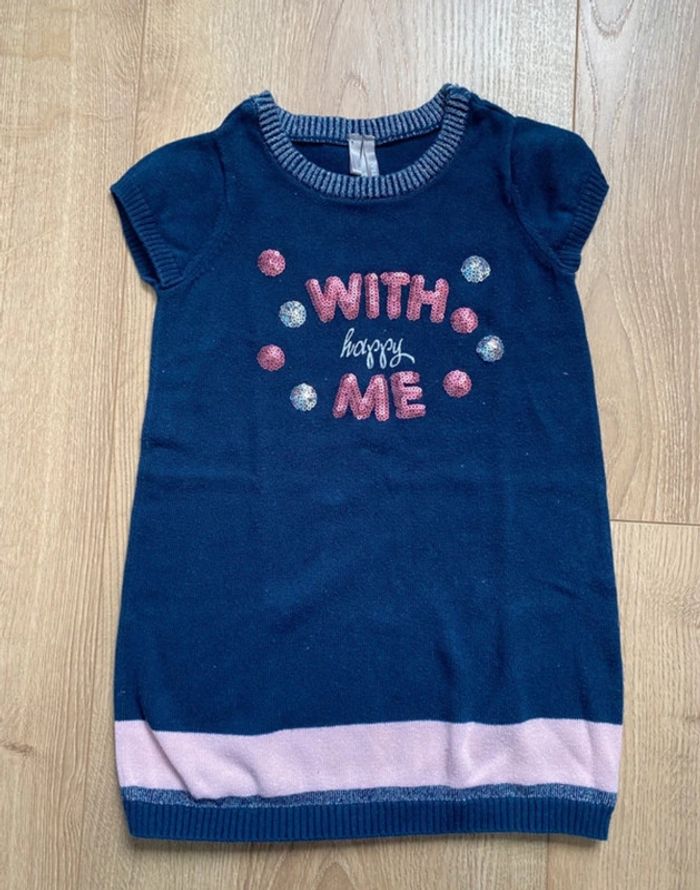 Petite robe pull orchestra avec sequin 2 ans