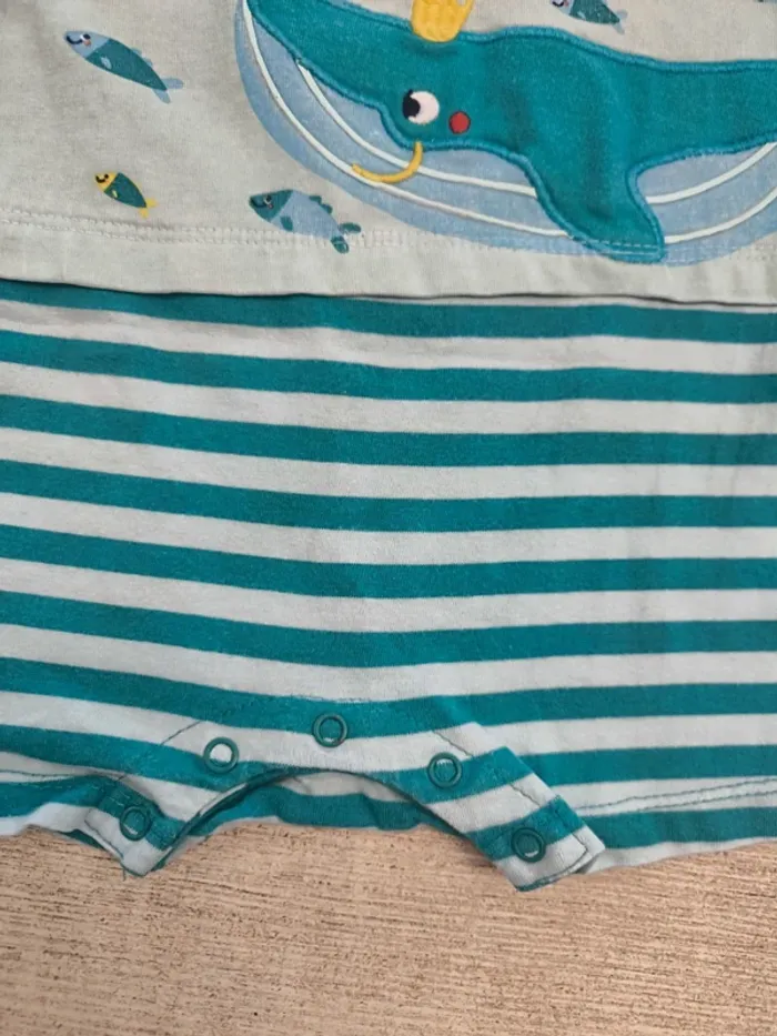 Combishort garçon 9 mois Dpam - photo numéro 3