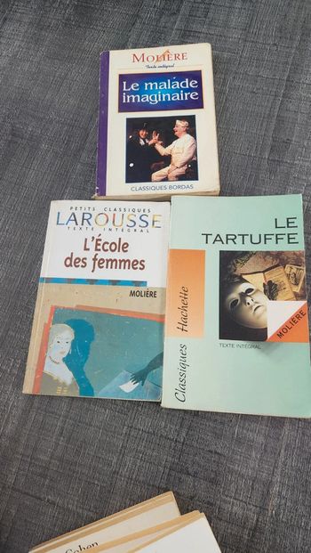 3 livres Molière