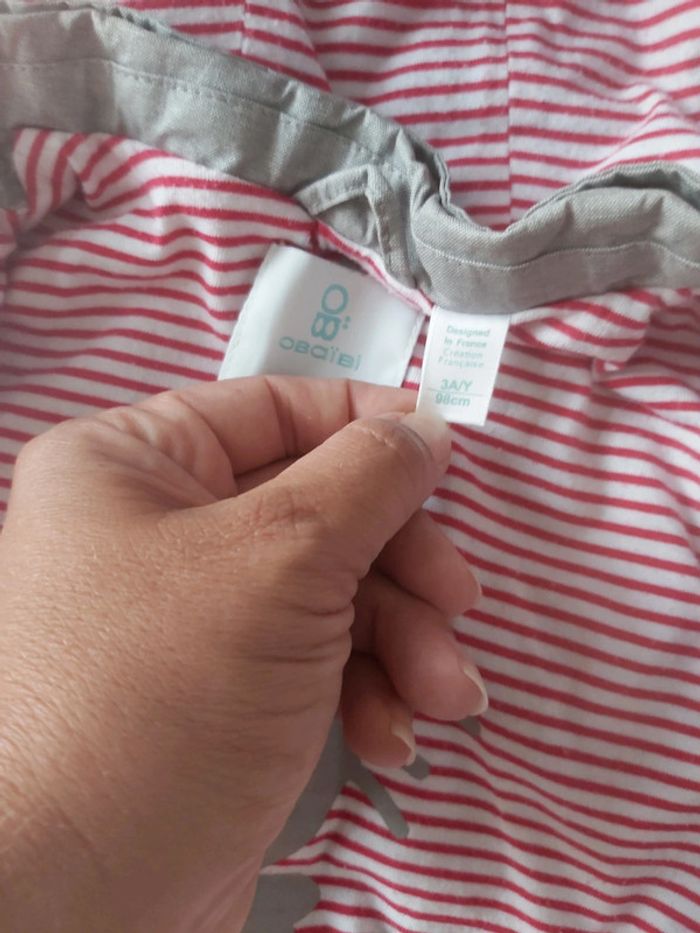 Imperméable avec capuche amovible fille Obaībi 3 ans (78) - photo numéro 3