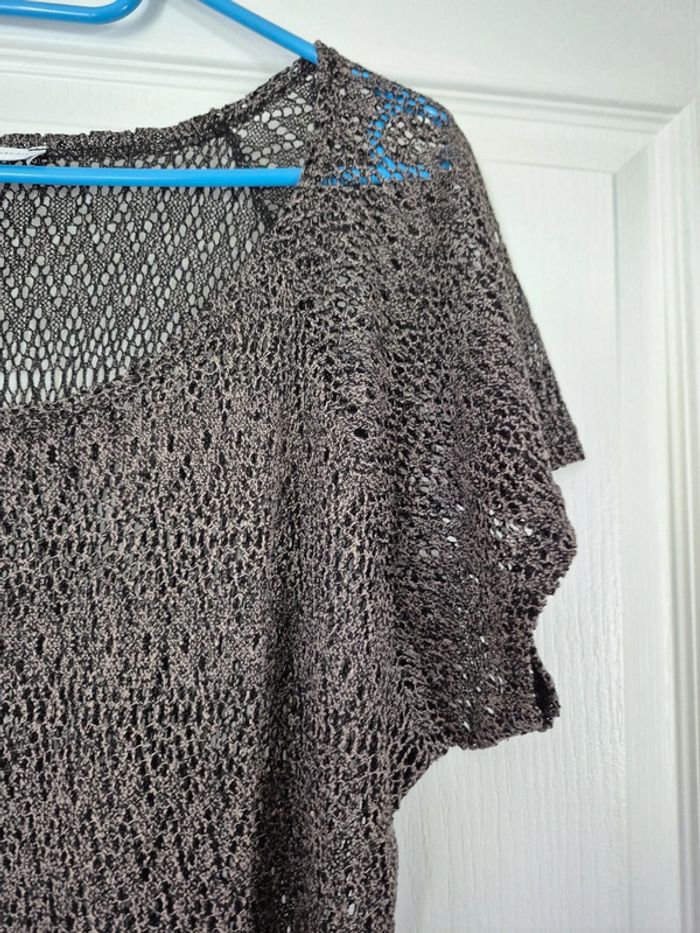 Tee-shirt maille transparent - photo numéro 3