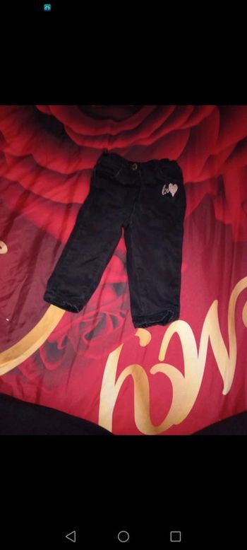 Jeans noir fille 6 mois