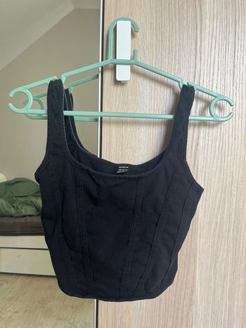 Crop top noir