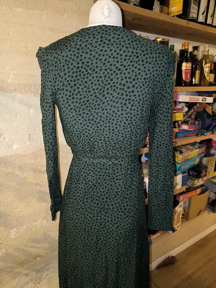 Robe vert foncé marque Kookaï taille S - photo numéro 4