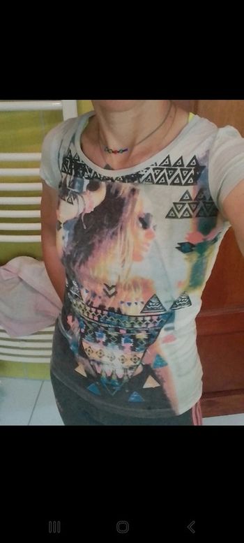 T-shirt gris femme Motif femme Complices