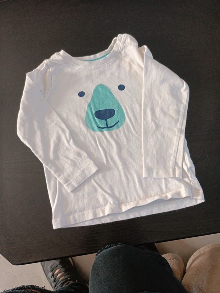 Tee shirt manches longues lupilu 86/92 Cms