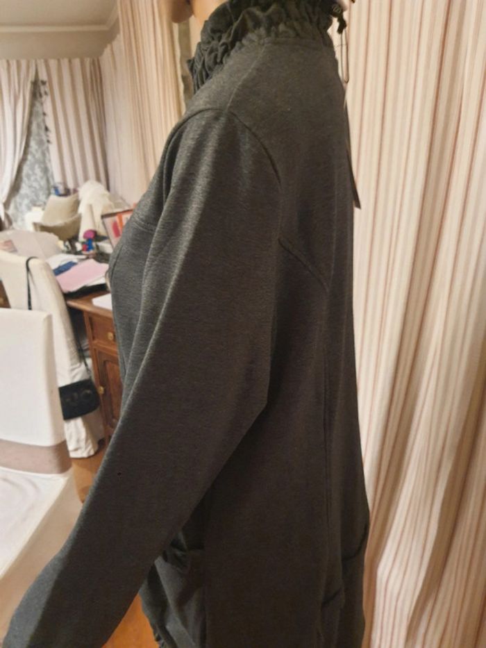 Pardessus gris Areline taille 5 (fr 44 ) neuf - photo numéro 9