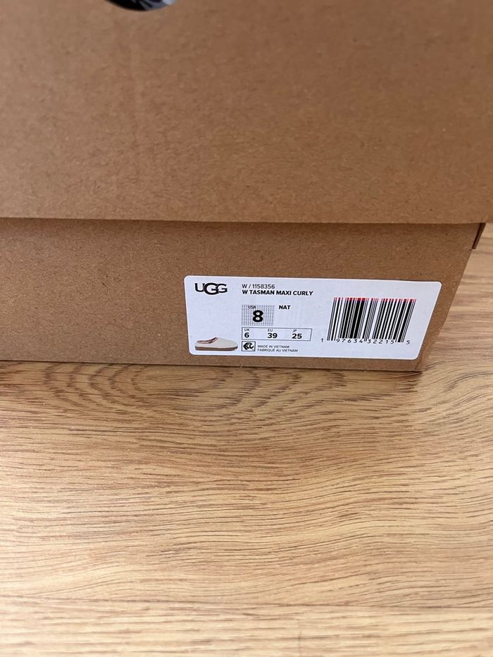 Ugg Tasman Maxi Curly Slipper Natural Femme - photo numéro 2