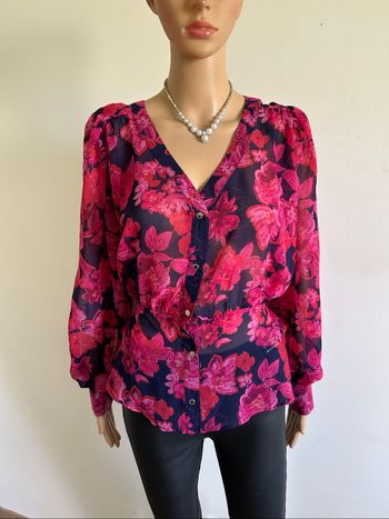Blouse fleurie à manches longues Morgan taille 40 jamais portée
