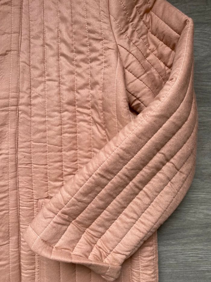 Manteau  veste matelassée Promod rose taille M - photo numéro 3