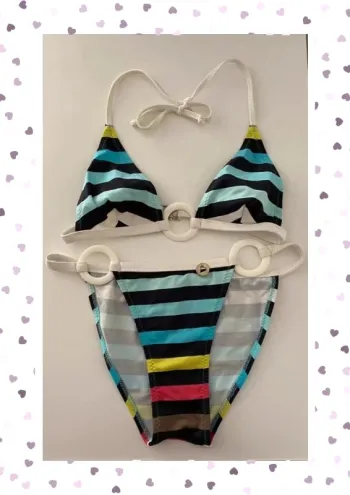 Morgan Bikini/Maillot de bain Rayures Couleurs Taille 36/S