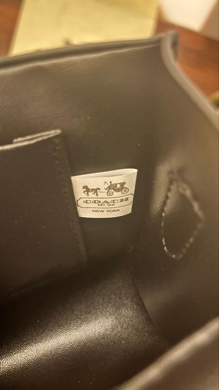 Sac inspiration Coach noir - photo numéro 2