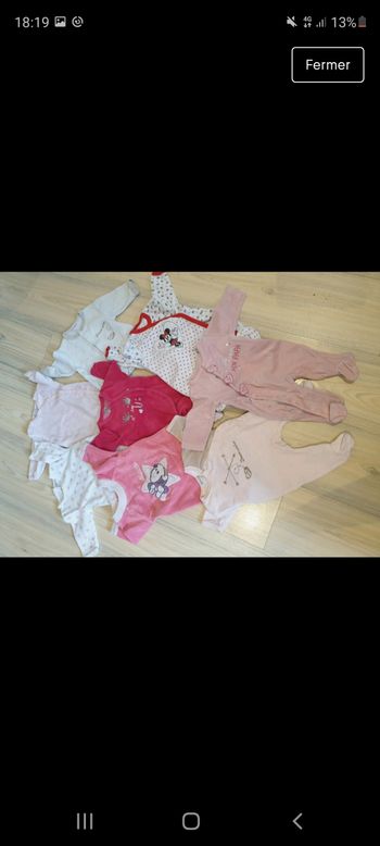 Lot de 8 pyjamas 1 mois