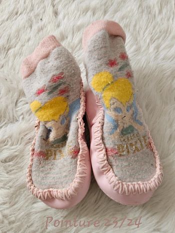 Chaussons chaussettes souples Disney Fée Clochette - Pointure 23/24