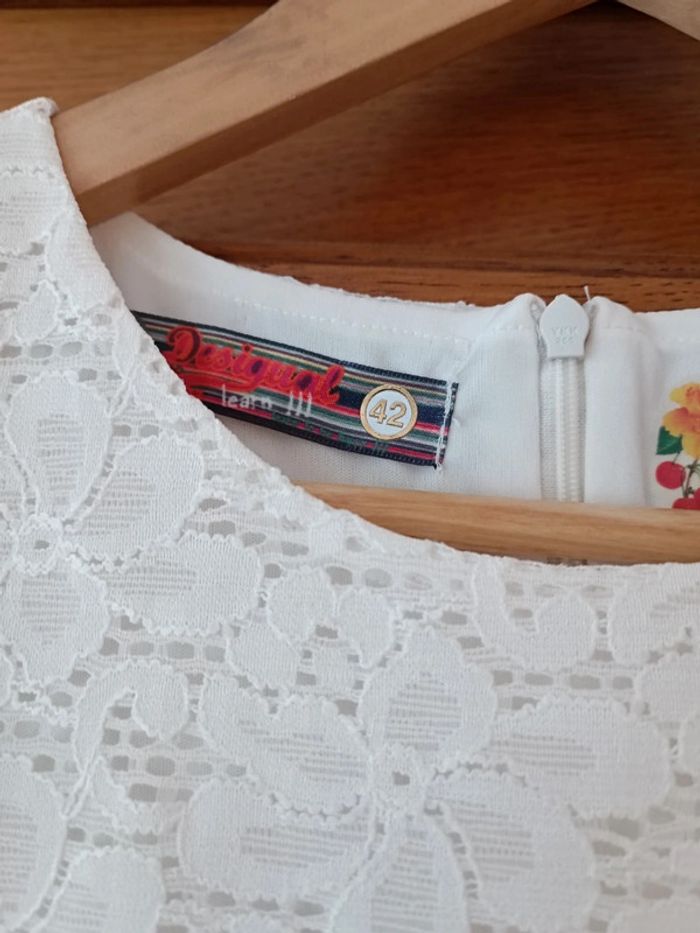 Robe dentelle Desigual fruits multicolores 42 - photo numéro 5