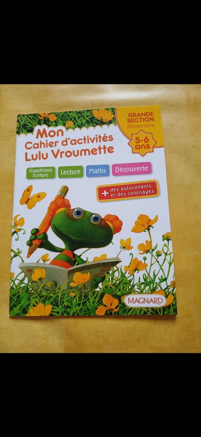 Cahier d'activités lulu vroumette 5/6 ans