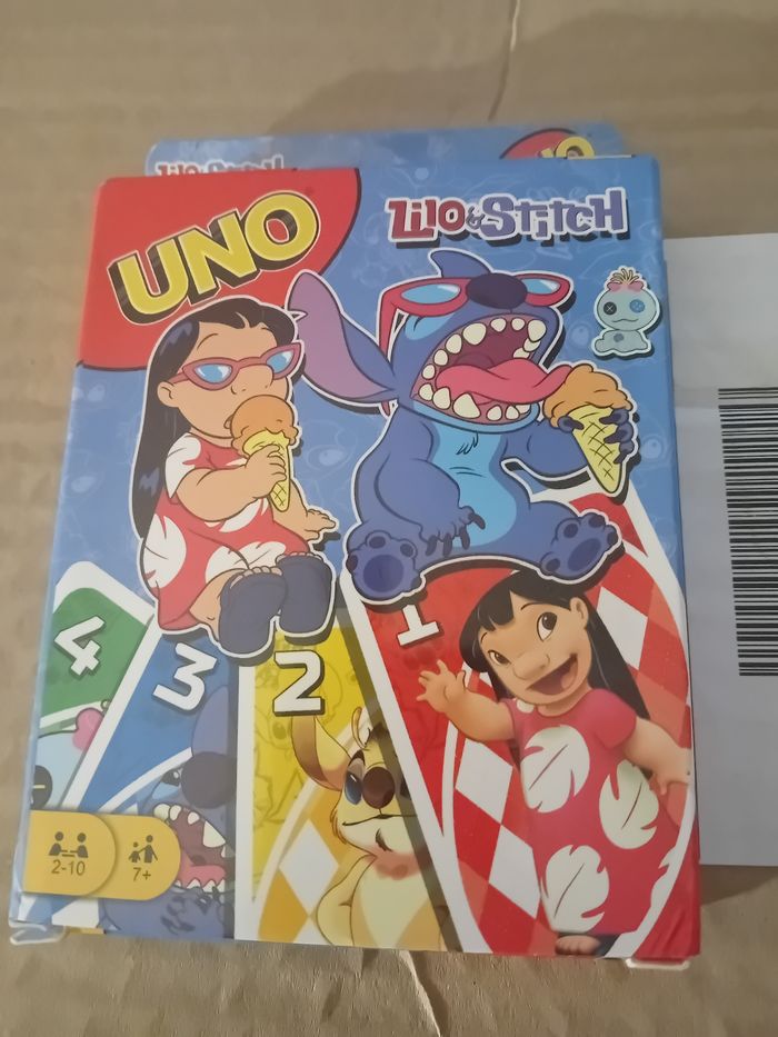 Jeu uno lilo et stitch