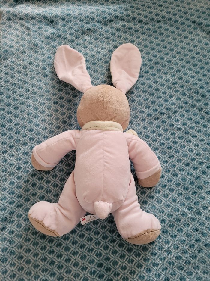 Peluche lapin rose - photo numéro 2