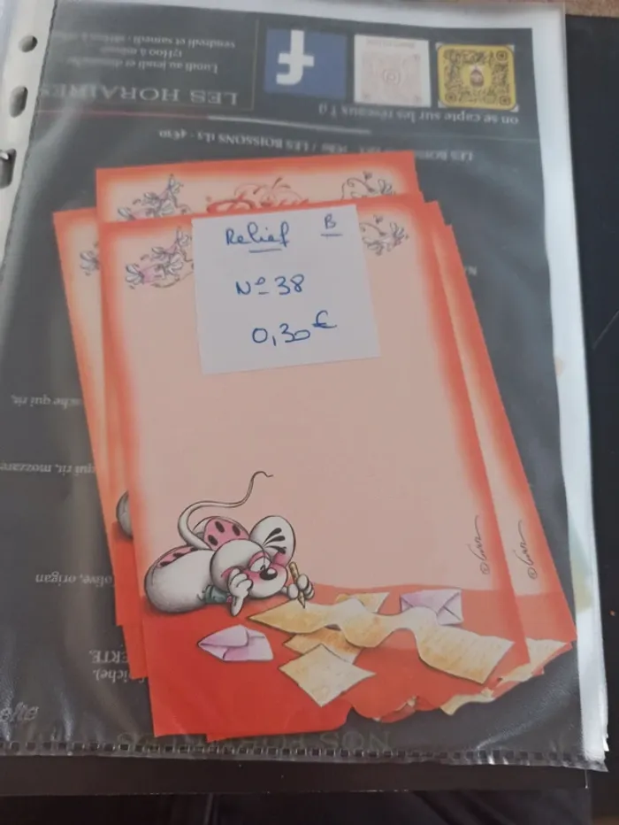 Feuille Diddl relief 38 0,30€