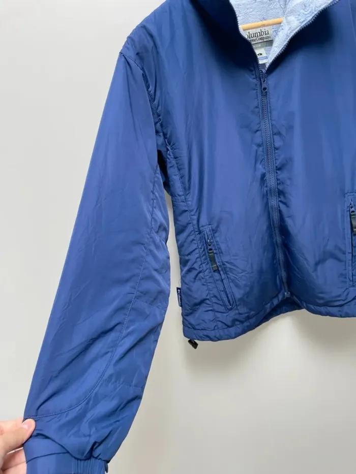 Blue Fleece Coat Columbia Womens Large - photo numéro 2