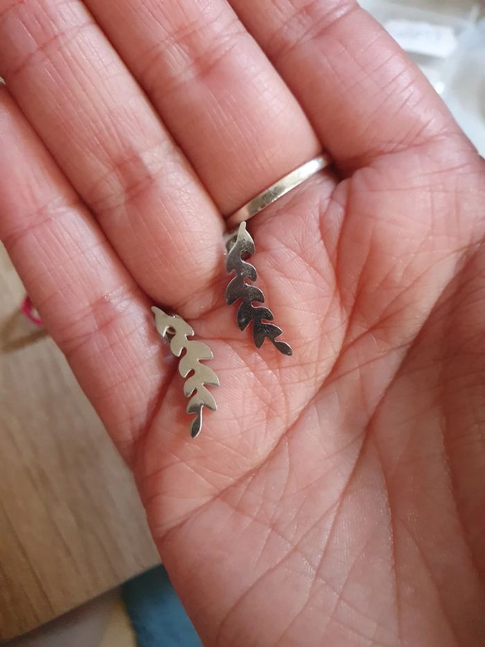 Boucles d'oreilles en acier