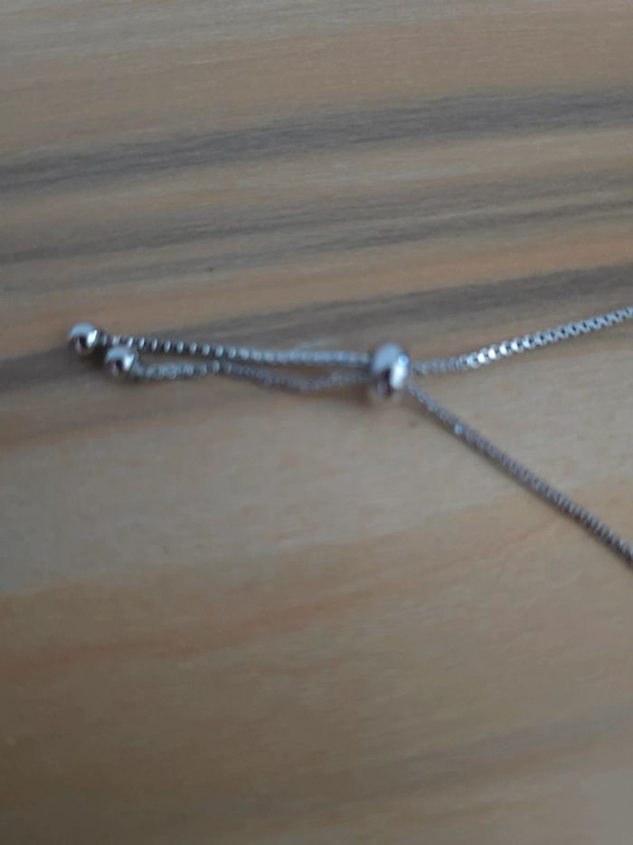 Bracelet demi ouvert argenté - photo numéro 8