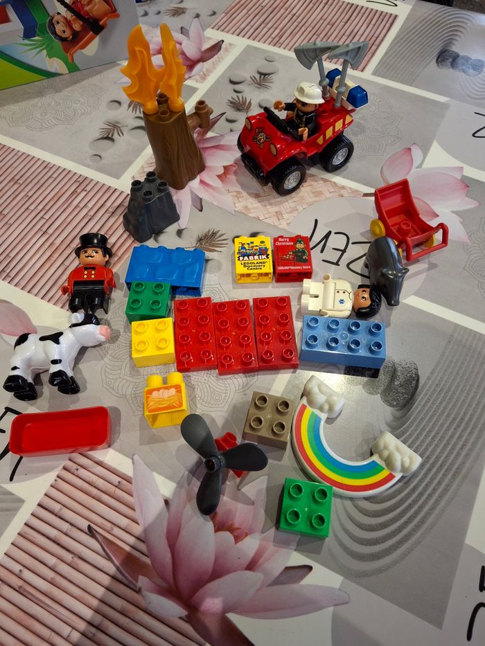 Lot lego duplo secours elicoptere pompier et vrac - photo numéro 2