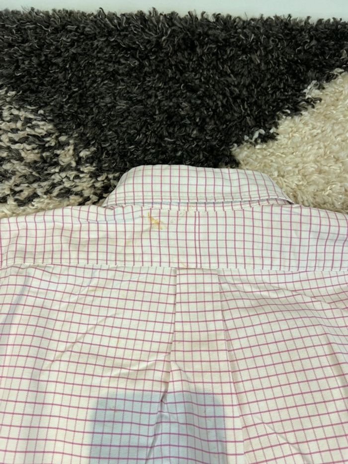 Chemise Ralph Lauren à carreaux rose et blanc taille L style old money - photo numéro 10