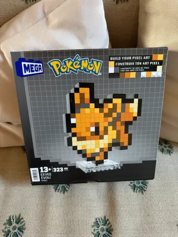 NEUF Coffret Lego Mega Construx Briques Pokémon Evoli Rétro Pixel