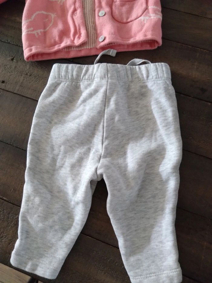 Ensemble pantalon de jogging et gilet lupilu bébé fille 6 mois - photo numéro 8