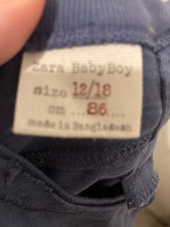 T-shirt Zara BabyBoy bleu – 12/18 mois