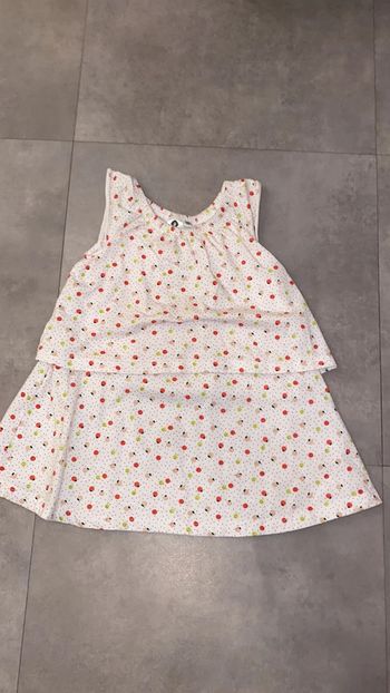 Robe pois et fruits