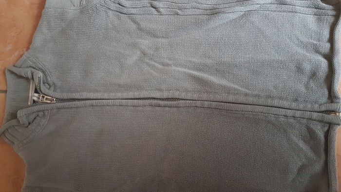 Gilet garçon 6 ans gris vert Okaïdi - photo numéro 2