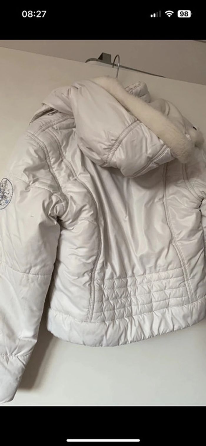 Doudoune blanche avec capuche 8 ans - photo numéro 2