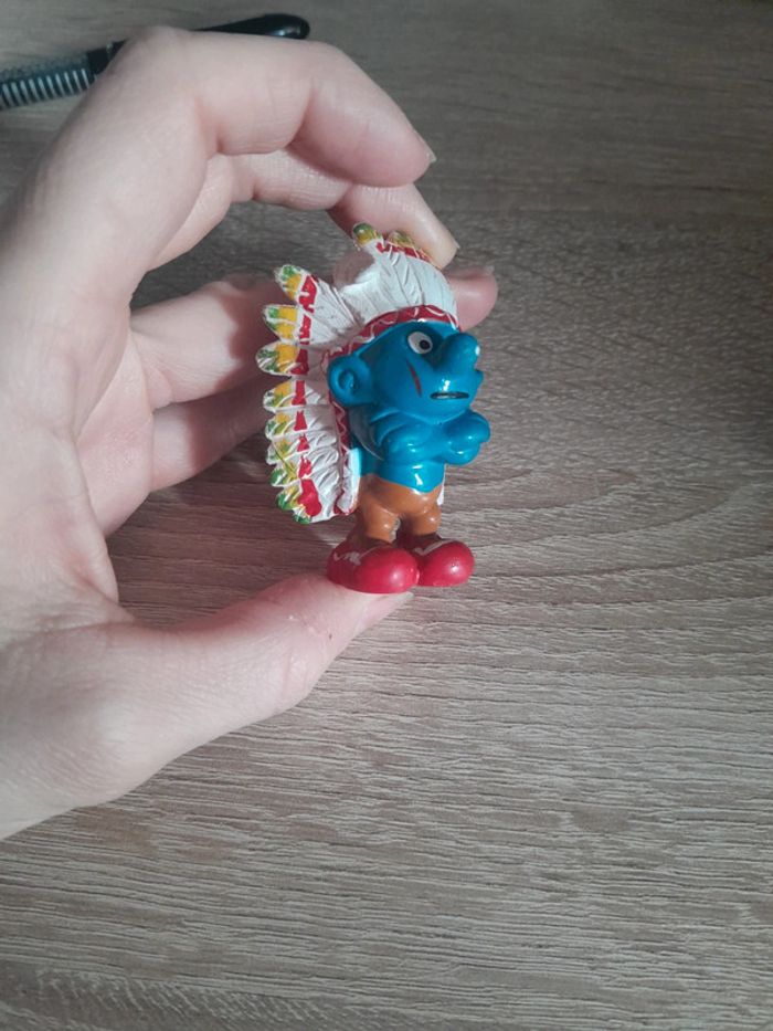 Sublime stroumpf ancien coté 1981 germany schleich - photo numéro 4