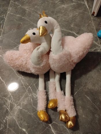 Peluche doudou cygne