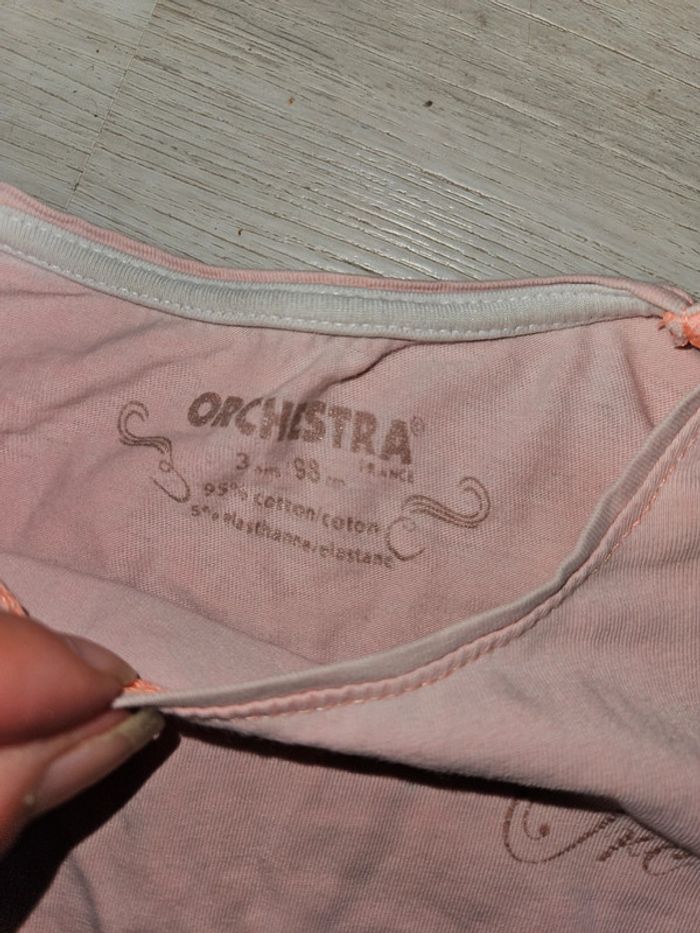 Tee-shirt fille orchestra 3 ans - photo numéro 2