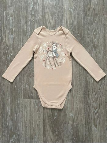 Body manches longues beige taille 3 ans