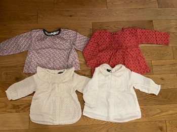 Lot de 3 blouses 12 mois