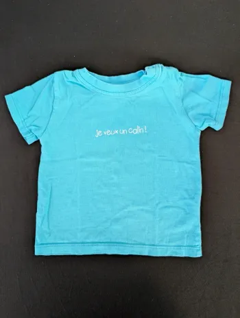 T-shirt manches courtes je veux un câlin