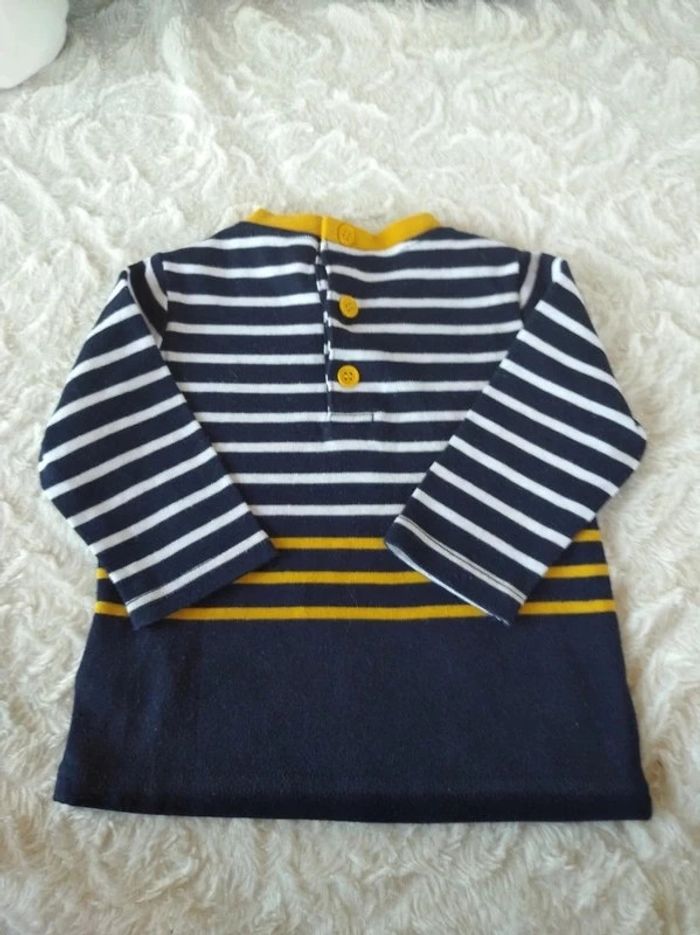 Tee shirt chemise manches longues Garçon 6 mois Slow School bus école - photo numéro 12