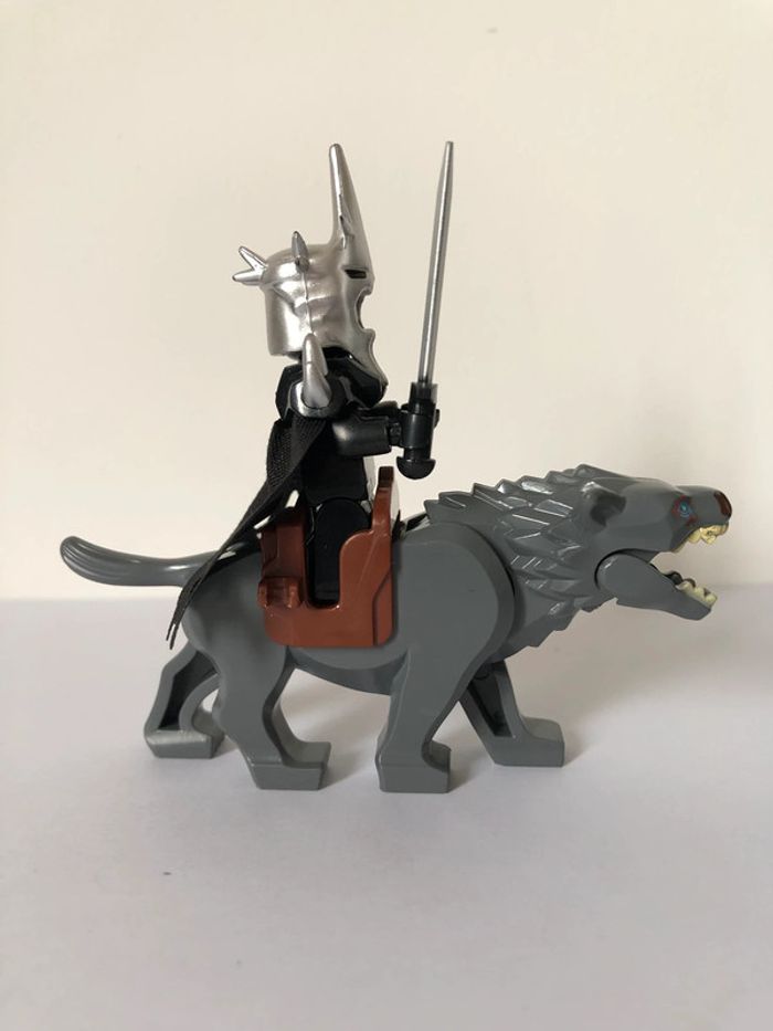 Figurine type lego Roi d’Angmar sur Warg - photo numéro 4