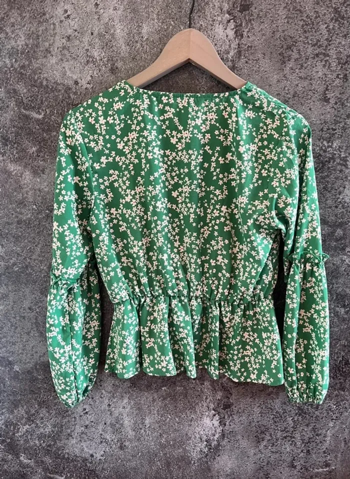 Blouse fleurie femme Shein taille S Blusa floral mujer Blusa floreale donna Blumenbluse Damen - photo numéro 3