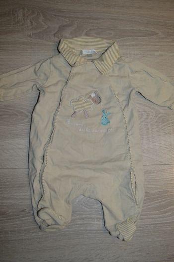 Pyjama fin fermeture devant moutons Kitchoun