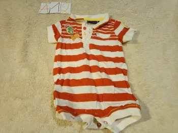 Body bébé rayé rouge / blanc
