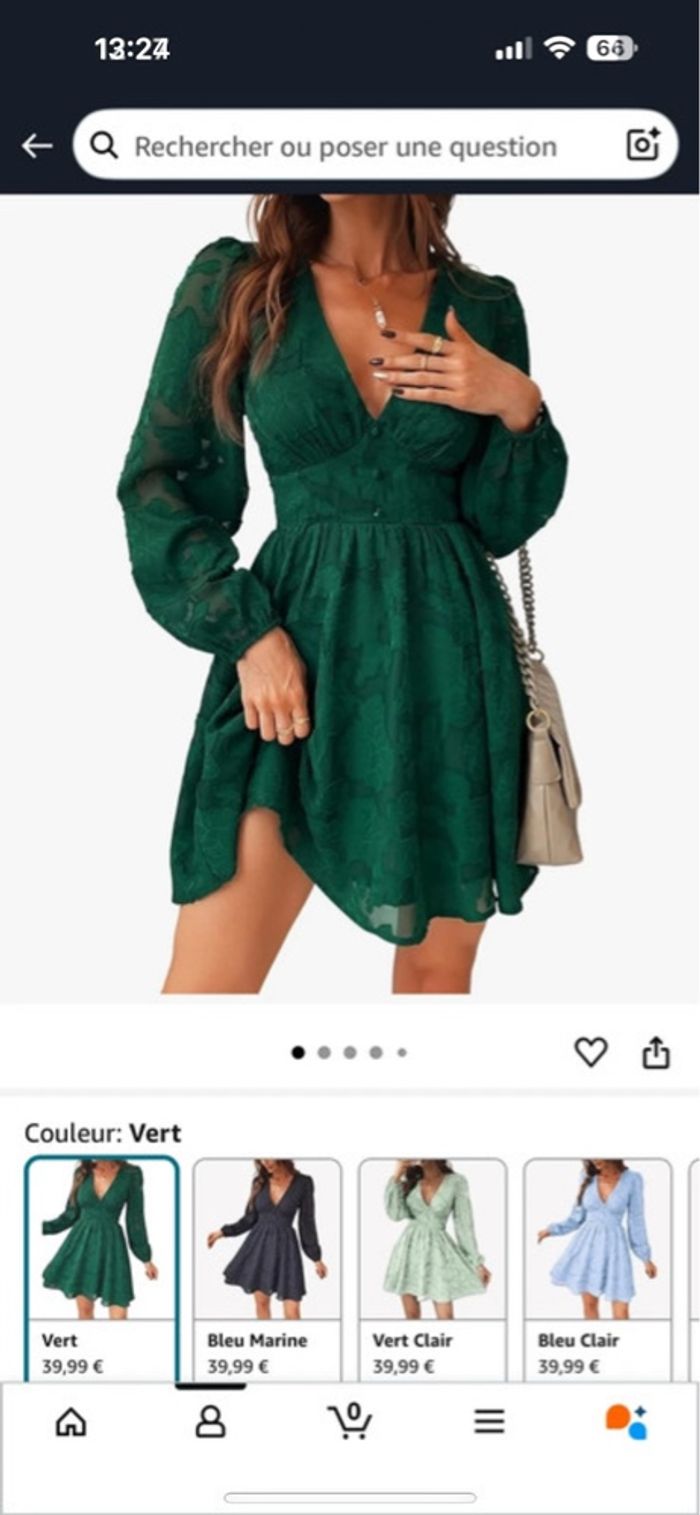 Robe verte Cupshe XL - photo numéro 2