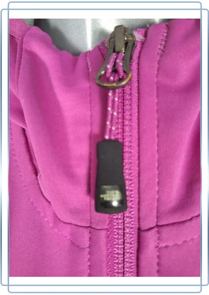 Veste full zip the north face femme violette taille Xl- summit series windstopper - photo numéro 4